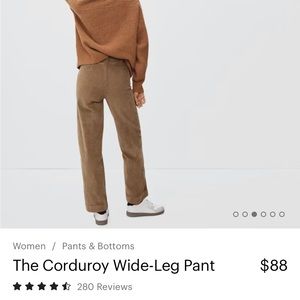 Everlane Corduroy Wide-Leg Pant
